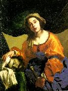 Bernardo Cavallino judit med holofernes huvud oil on canvas